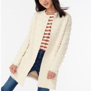 J.Crew Juliette cardigan with fringe stripe small